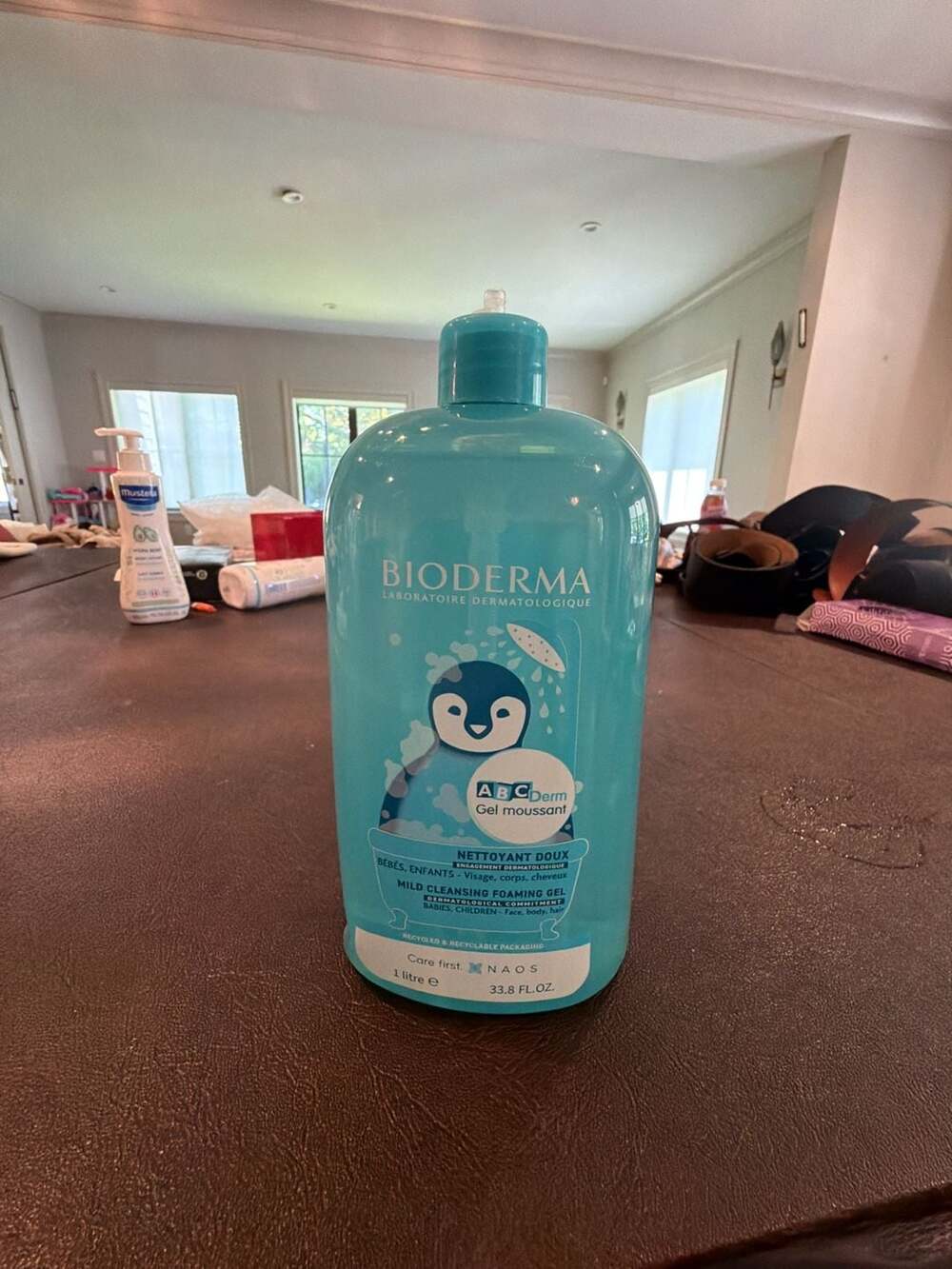 Bioderma ABCDerm Gel Moussant Mild Cleansing Foaming Gel 1 Liter 33.8oz READ